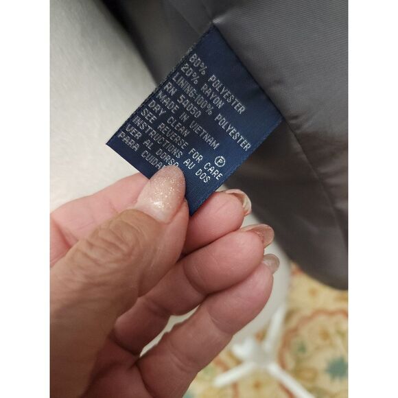 Evan Picone Gray Suit Size 16P - Picture 7 of 11